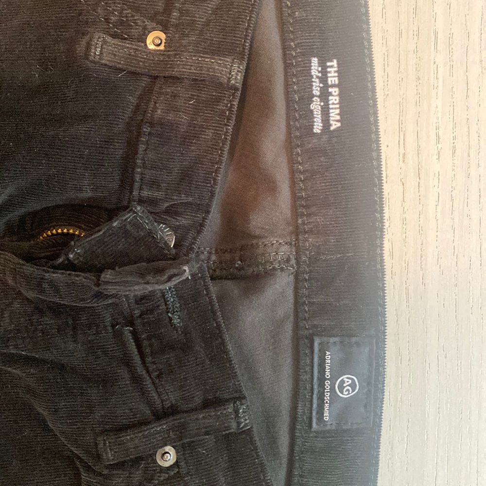 AG The Prima mid-rise cigarette corduroy